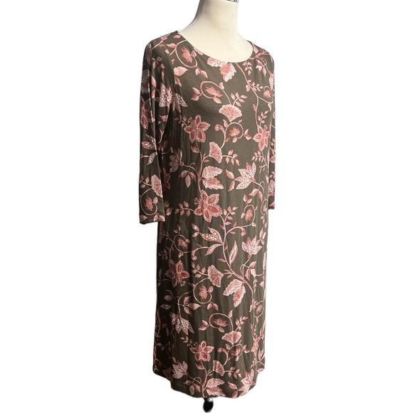 J.Jill women long sleeve floral dress - Picture 6 of 9
